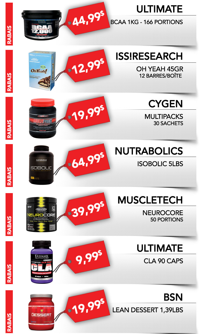 15% de Rabais sur Tout en magasin!